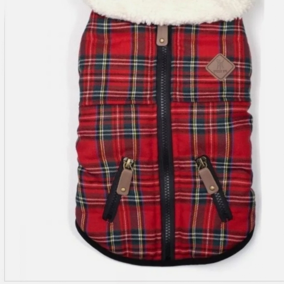 The Worthy Dog Windsor Tarton Dog Jacket. Size XL. NWT. - Picture 1 of 6